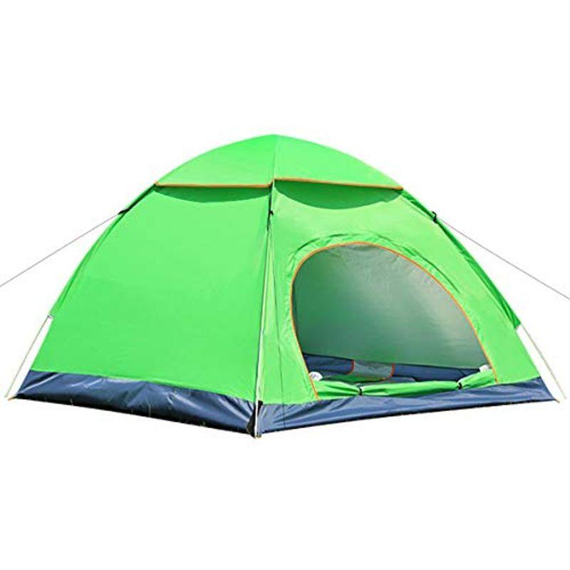 ワンタッチテント 3~4人用 WUUDI キャンプテント 設営簡単 uvカット加工 防風防水 折りたたみ コンパクト キャンプ用品 アウトド テント