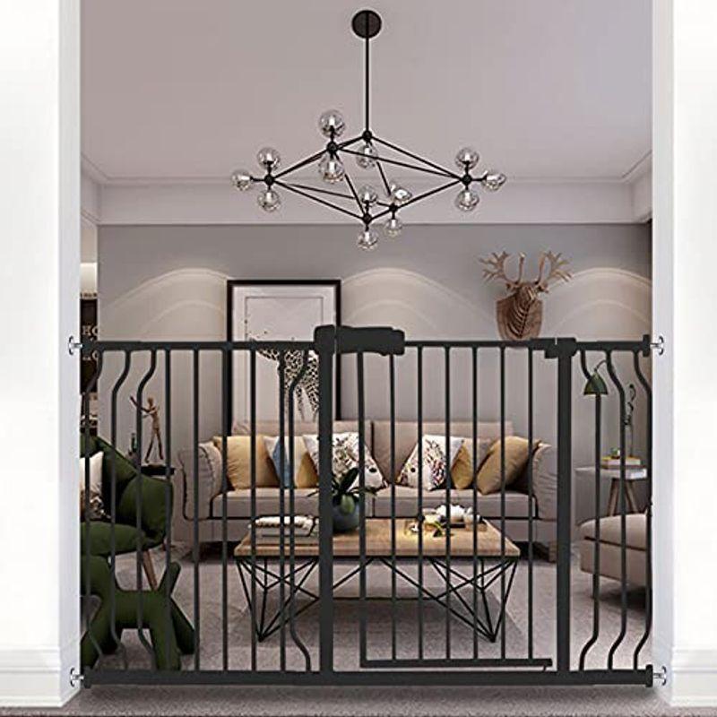 エルフ ベビー(Fairy Baby) ベビーゲート 階段上 ペットゲート ベビーフェンス 突っ張り式 オートクローズ機能 ビデオ付き 扉開