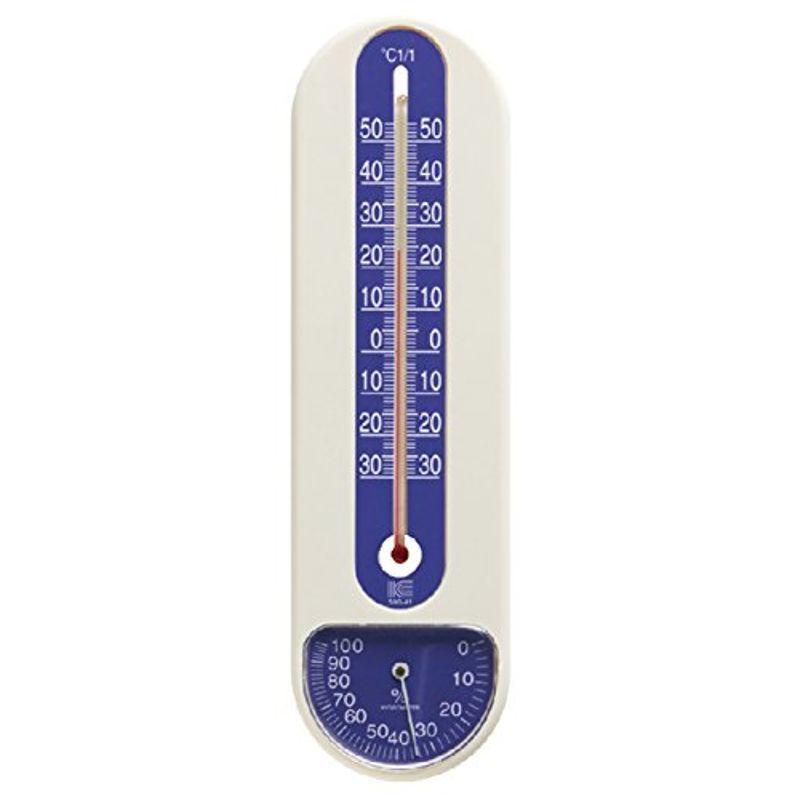 アイシー 温湿度計 サーモ500 25.4cm -30~50℃ ブルー