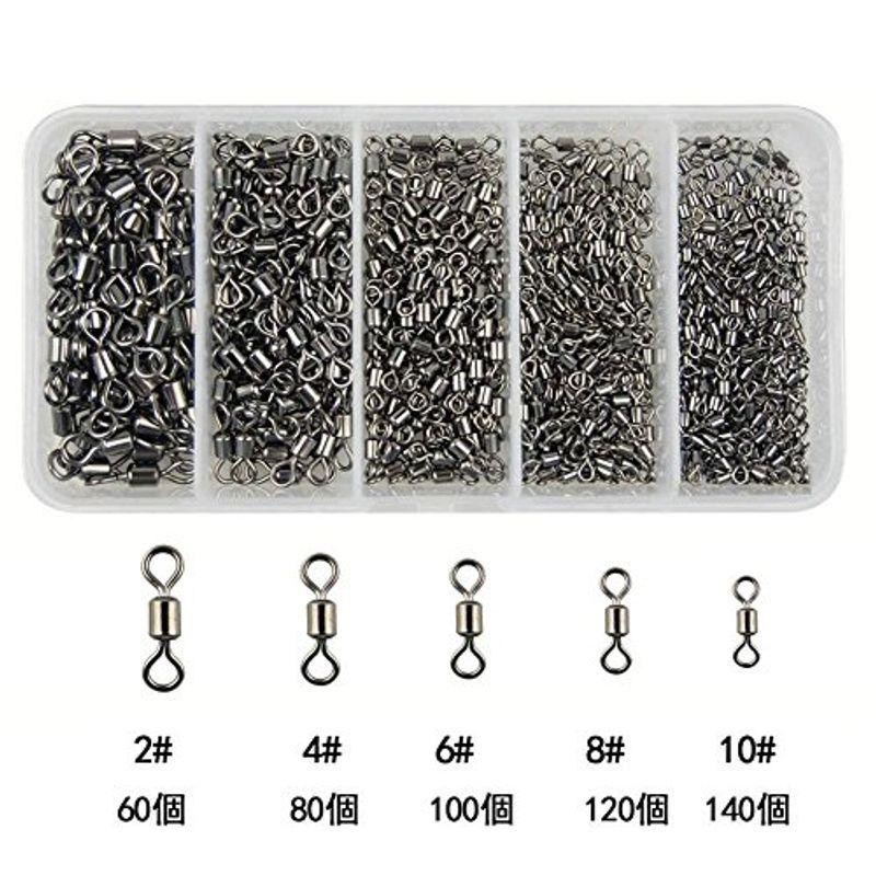釣りスイベル ローリングスイベル ベアリング スイベル サルカン アジング バス釣り ライトゲーム 釣り糸コネクター お徳用 500個セット 002 蒼店 通販 Yahoo ショッピング