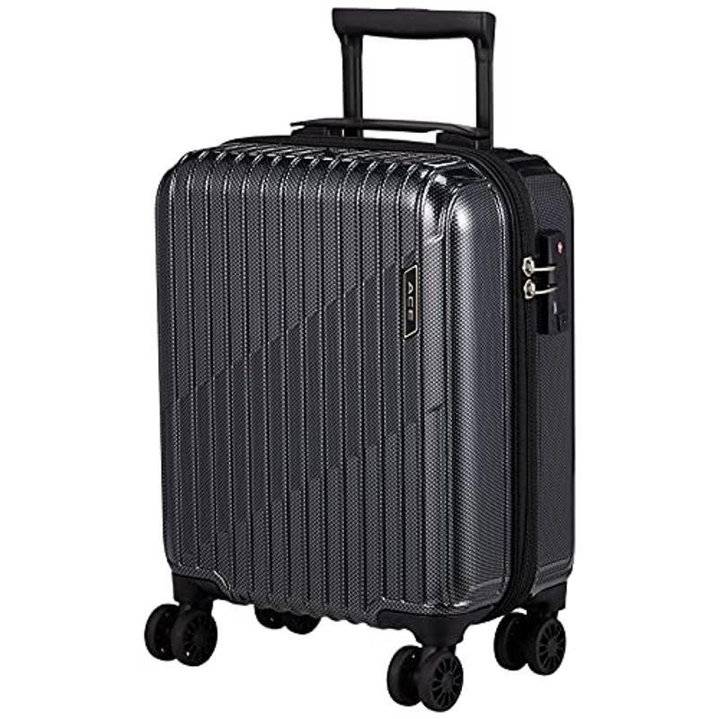 エース スーツケース クレスタ 機内持込可 20L 2.3kg 2~3泊 コインロッカーサイズ 06314 47 cm ブラックカーボン
