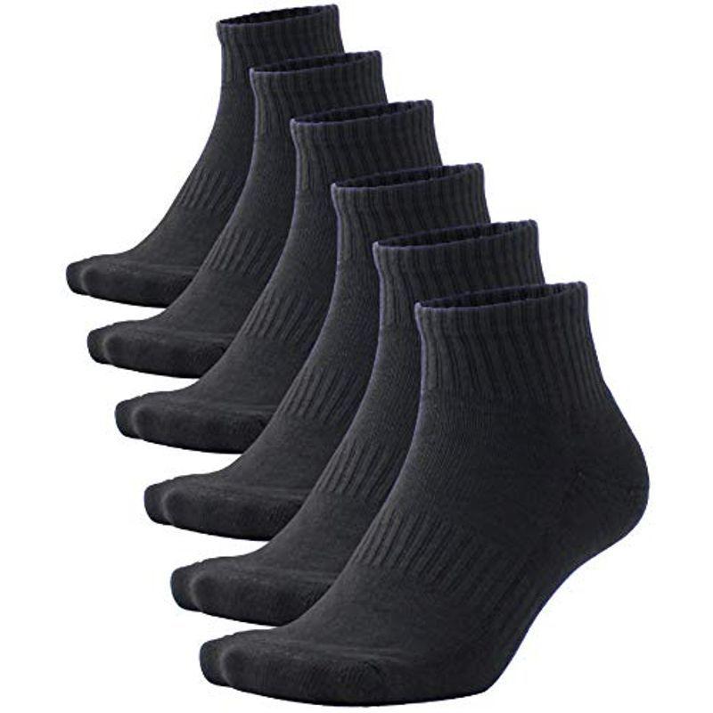 靴下 メンズ スポーツ ソックス 黒 白 スクールソックス ショート 学生 25 27cm 27 29cm 6足セット 黒 25 27c 004 蒼店 通販 Yahoo ショッピング