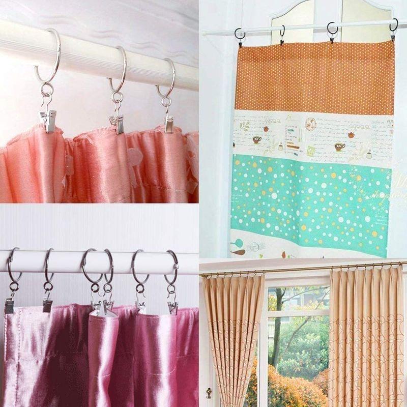 Uotyle カーテンリング クリップ カーテン スライドリング カーテンフック 超大内径 38mm 開口設計 取付簡単 24個セット 蒼店 通販 Yahoo ショッピング