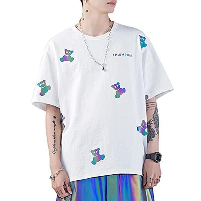 Tシャツ メンズ 半袖 夏服 綿100 おしゃれ クマロゴ おもしろ 吸汗 速乾 Tシャツ ファション 柔らかい 人気 プリントtシャツ 蒼店 通販 Yahoo ショッピング