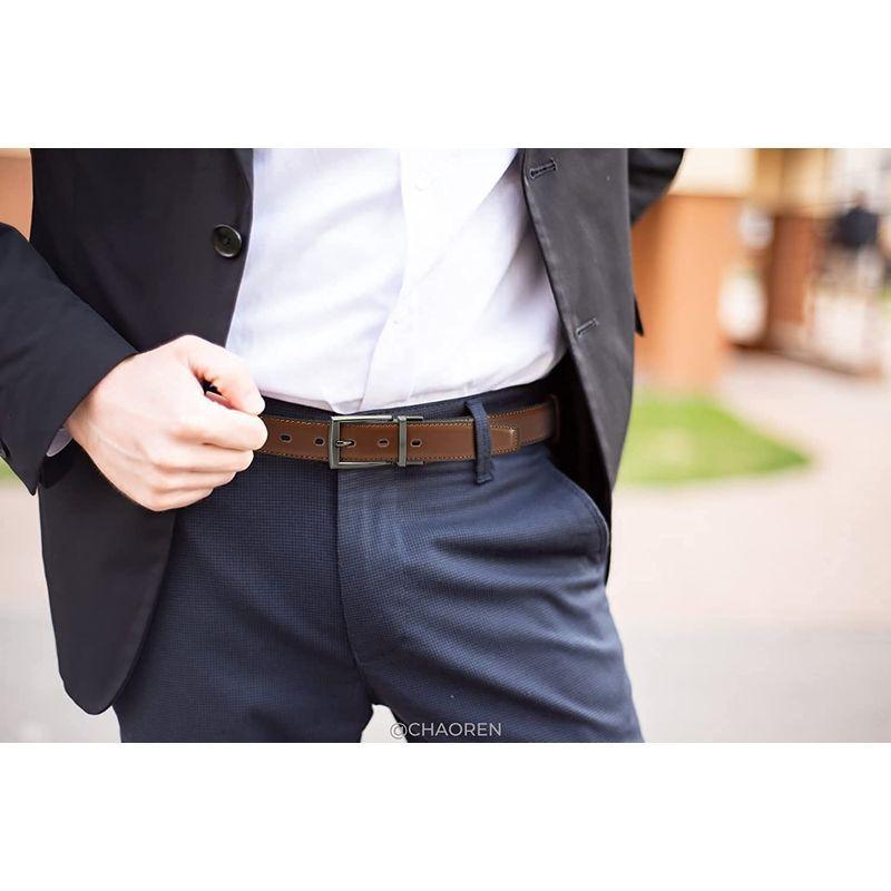 Chaoren 学生服 ベルト 男子 学生ベルト リバーシブル 1つベルト 幅3cm メンズベルト 回転式ベルト 両面革 ベルト 長さ調整可 蒼店 通販 Yahoo ショッピング