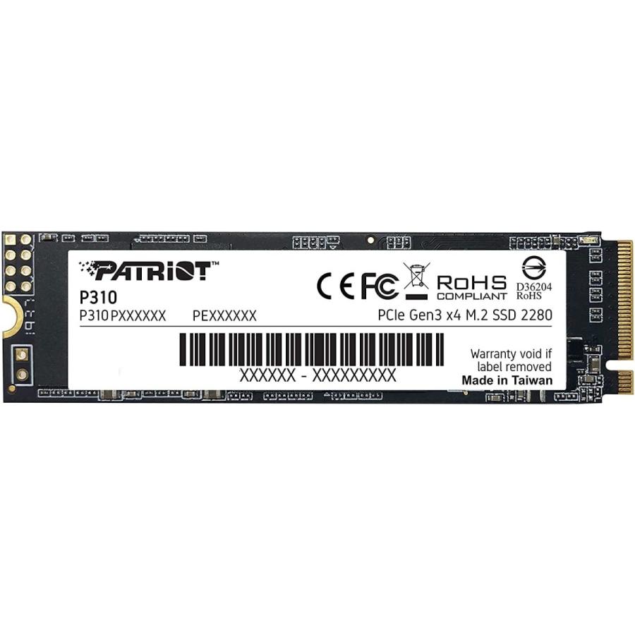 100％の保証 Patriot P310 480GB Internal SSD - NVMe PCIe M.2 Gen3 x 4 - Low-Power Consum 外付けSSD
