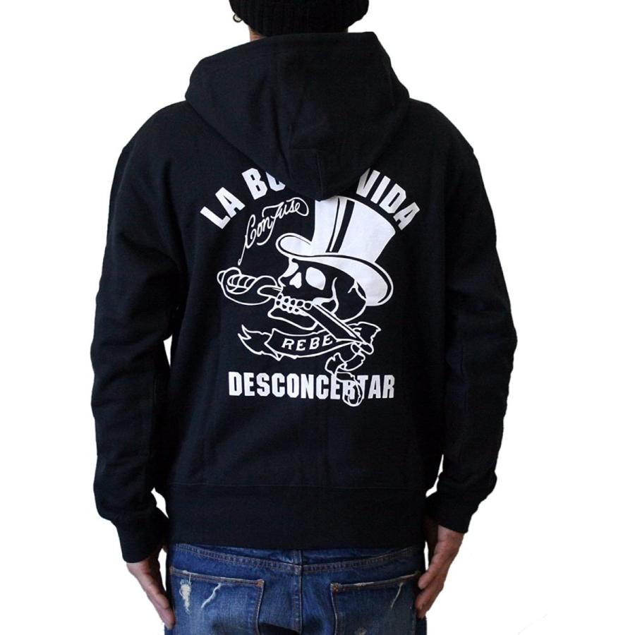 コンフューズ Confuse メンズ パーカー スカル メンズウエア スウェット ハット ドクロ ジップパーカー プリント ジップパーカー Logo Co S スウェット 長袖 大きいサイズ 蒼天堂
