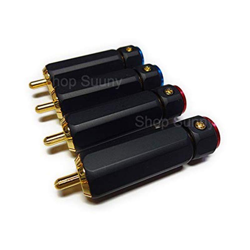 く日はお得 オーディオケーブル Aec ソルダーレスrcaプラグ ブラック 4個セット Www Threeriversofs Com