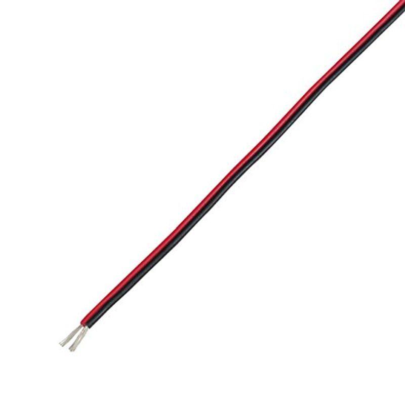 協和ハーモネット 細径2心並列線 KFC 0.1SQX2C リール巻 100m 赤/黒