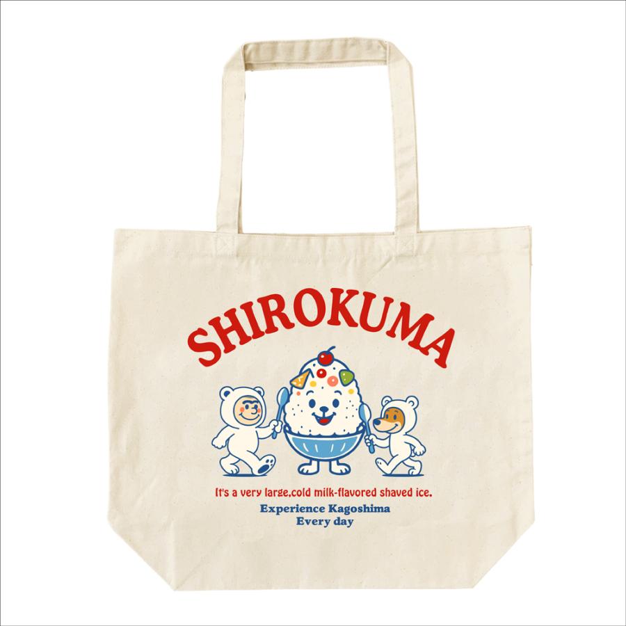 薩摩バッグ「 SHIROKUMA 」 キャンバス トートバッグ 薩摩 桜島 黒豚