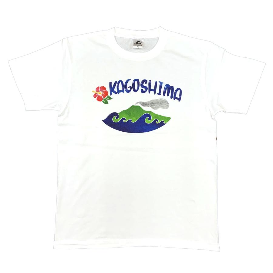 薩摩Tシャツ 「 鹿児島 波 」 鹿児島Tシャツ 半袖 薩摩 桜島 鹿児島 ご