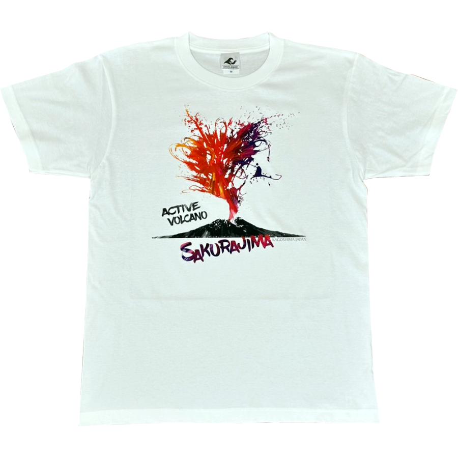 薩摩キッズTシャツ 「 ACTIVE VOLCANO 」 鹿児島Tシャツ 半袖 薩摩