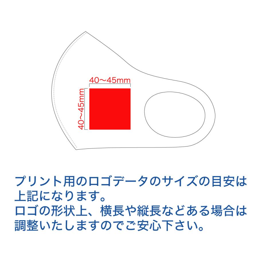 送料無料 ※21枚〜30枚注文用※ オリジナルプリント クールマスク オリジナルロゴ入りマスクを制作  小ロットから 繰り返し使える 洗える 新色登場｜south-market｜03