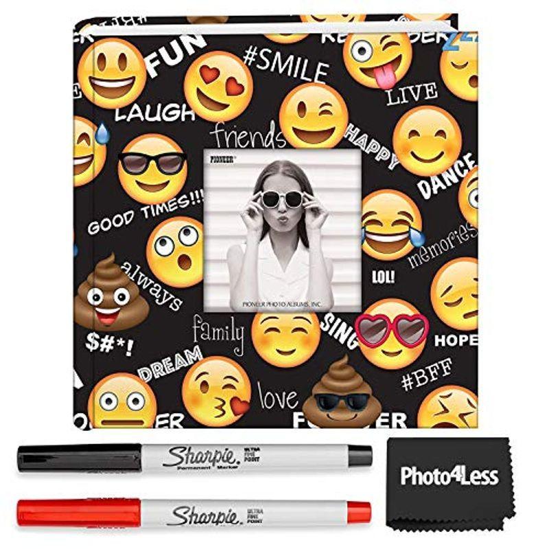 ショッピング ホットスタイル Sharpie 4x6 赤と黒 赤と黒 Pioneer フォトアルバム 0ポケット Southショップ 超極細油性マーカー 超極細油性マーカー 絵文字