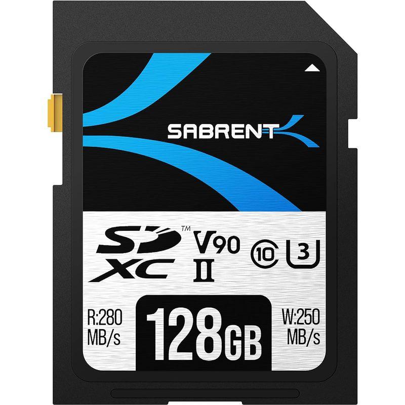 経典 SABRENT SDカード 128GB、SDカード V90、メモリーカード、UHS-IIメモリーカード、280MB/秒の高速転送、キヤノン、