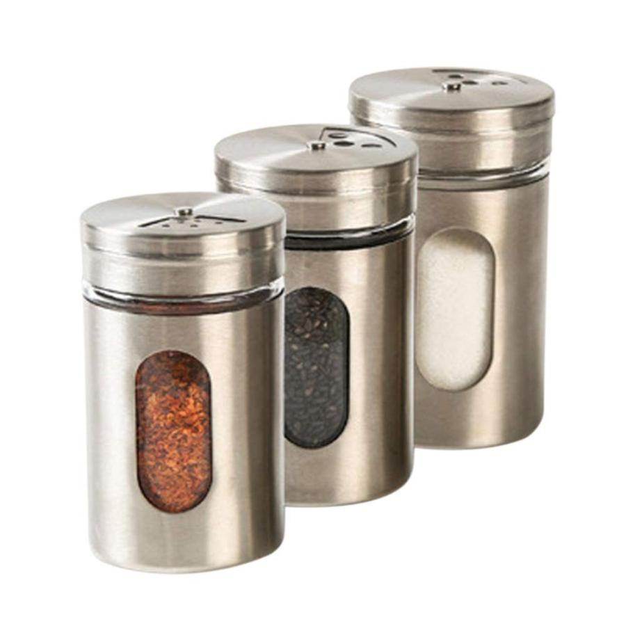 ステンレス 調味料缶 調味料入れ セット 塩 即納特典付き コショウ 台所 に キッチン 砂糖入れ 調味料ポット 3個セット