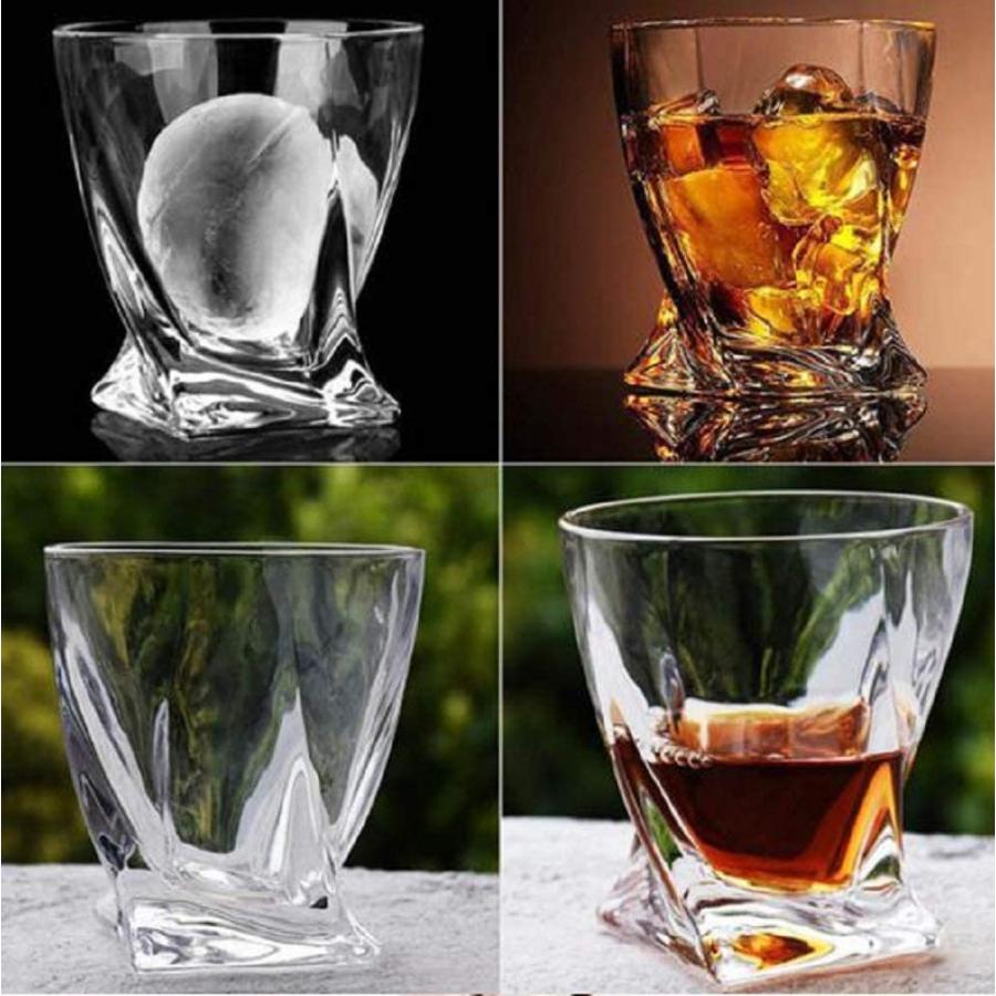 クリスマスツリー特価 ヨーロピアン ツイスト ロックグラス 創造的 お洒落な ウィスキーグラス 晩酌 ウイスキー 焼酎 に 2個セット Discoversvg Com