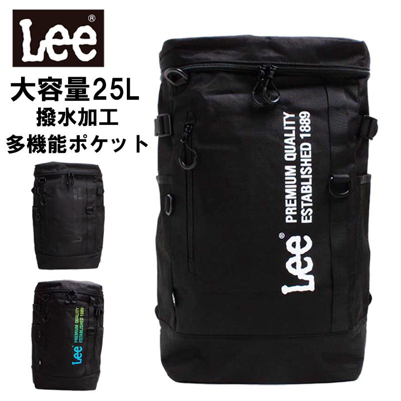 Lee（リー） スクエア バックパック リュックサック ロゴ 大容量 25L