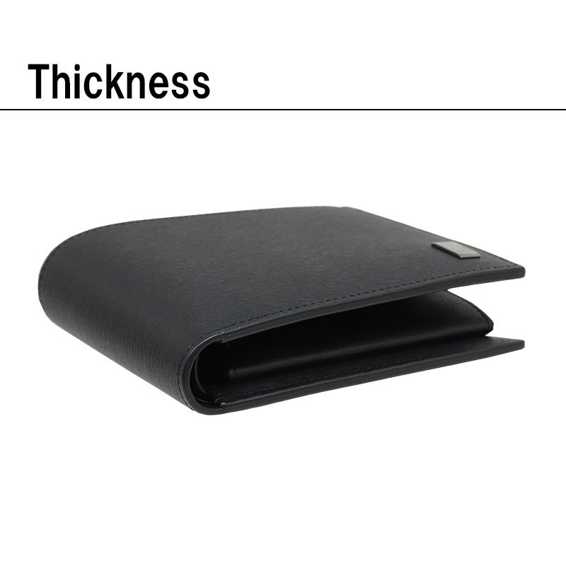 dunhill ダンヒル DUNHILL 二つ折り財布 サイドカー ガンメタル レザー  