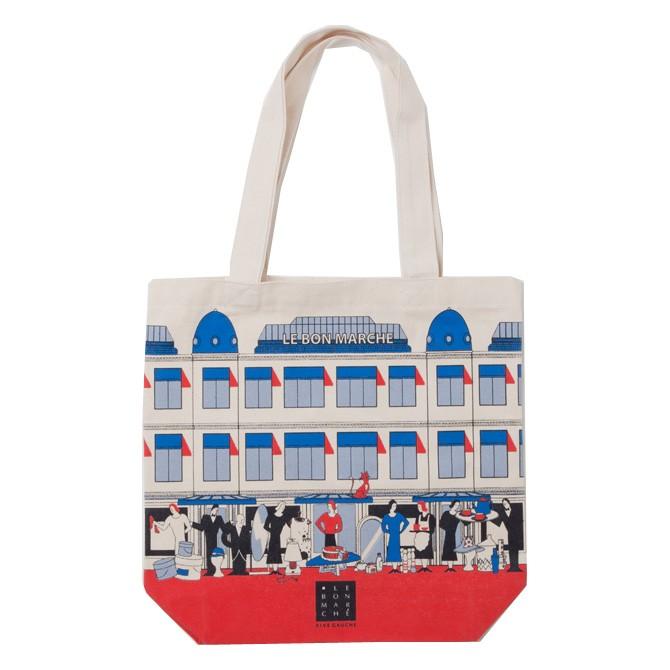 Bon Marche エコバッグボンマルシェトートバッグ ショッピングバッグ コットン ボンマルシェ Br メール便でお届け サウスコースト 通販 Yahoo ショッピング