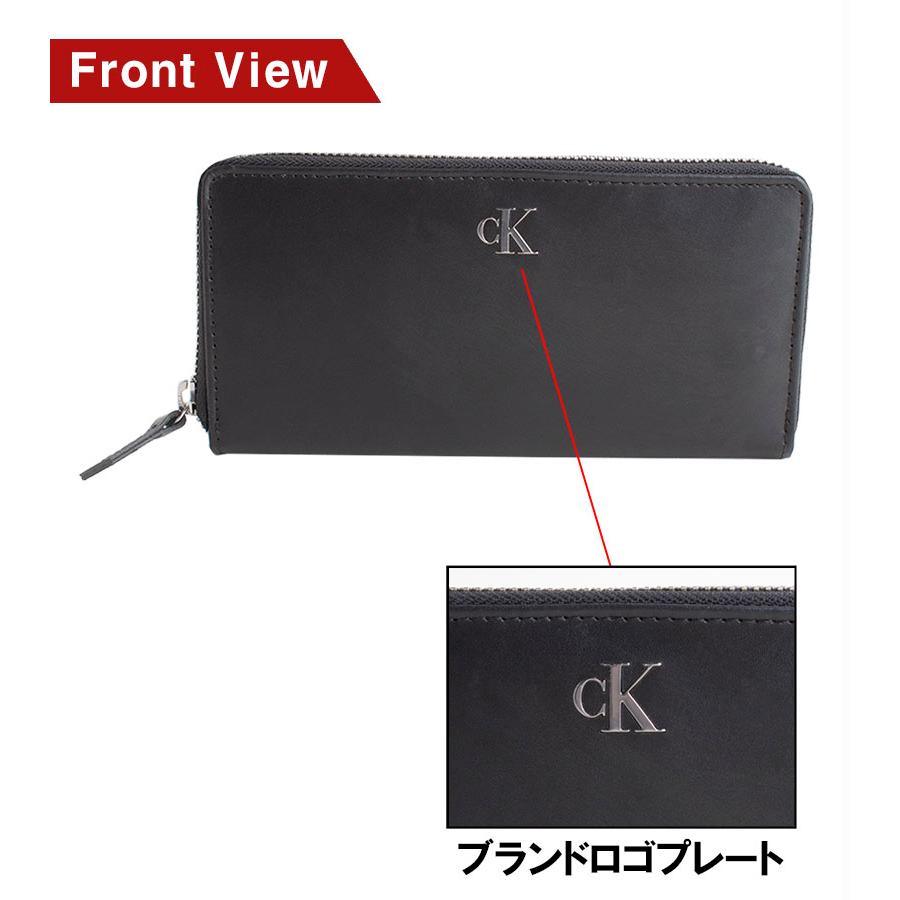 カルバンクライン Calvin Klein ラウンドファスナー長財布 小銭入れ付き レザー ロゴ プレート メンズ 31kj190002 BOX付｜southcoast｜03