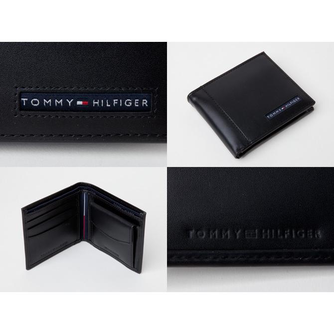 トミーヒルフィガー TOMMY HILFIGER 二つ折り財布 小銭入れ付き レザー メンズ 31tl25x023 BOX付｜southcoast｜04