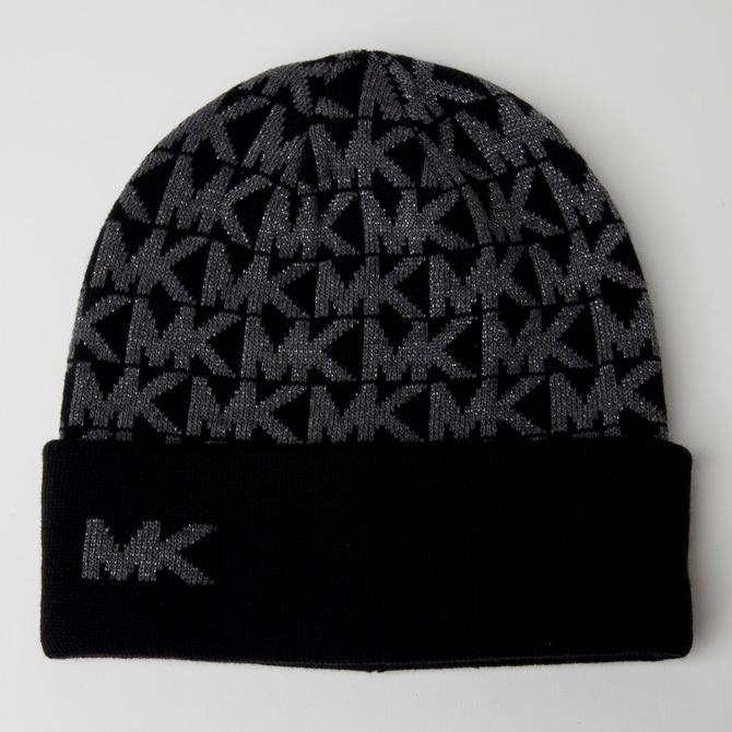 MICHAEL KORS マイケルコース マフラー ニット帽 セット ロゴ MICHAEL KORS マイケルコース マフラー ニット帽 セット ロゴ