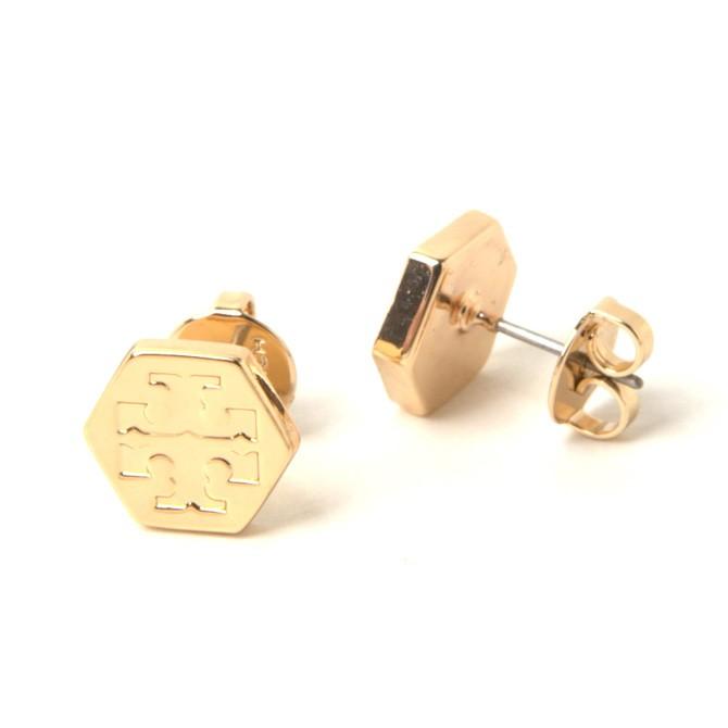 トリーバーチ TORYBURCH ピアス HEXAGON LOGO STUD EARRING