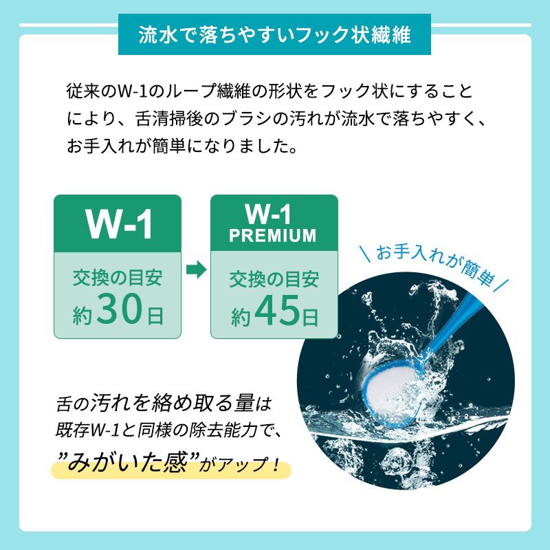 CLEAN WAN 6本　& 歯ブラシ1本 Wー1（ダブルワン） 舌ブラシ w-1 プレミアム 6本セット 舌磨き 口臭
