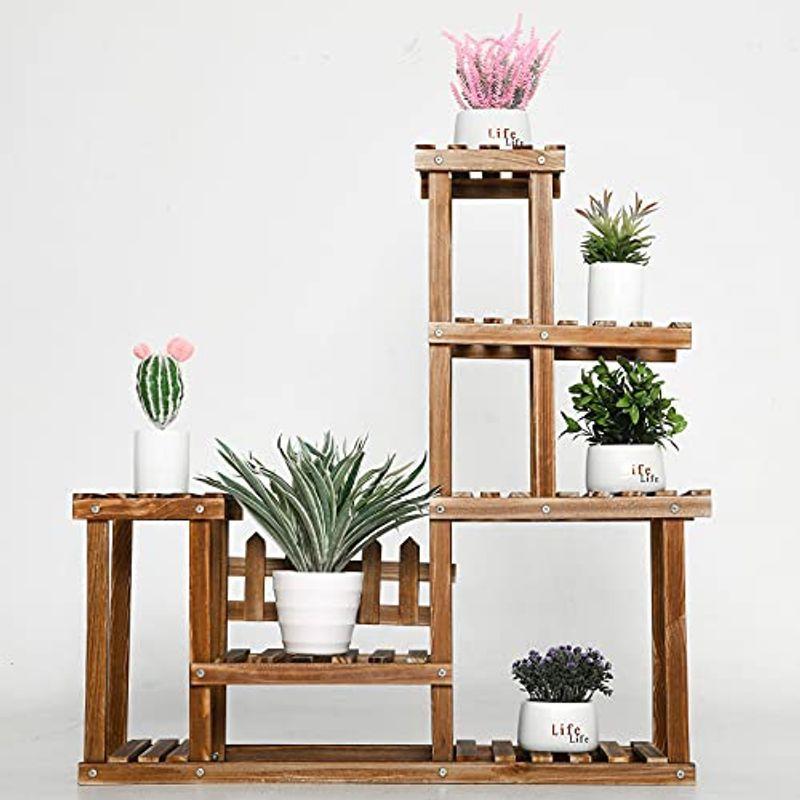 直売オーダー 5段 鉢スタンド 木製 多肉植物 観葉植物 園芸用品 ラック 花台 ベランダ 木製 ベランダ ガーデンラック 園芸ラック 屋外 フラワースタンド 棚 コンパクト 玄関 免税送料無料