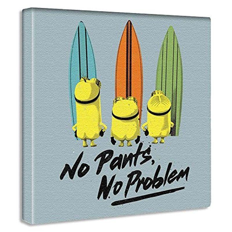 春の新作 ミニオン サーフ アートパネル 30cm 日本製 ポスター おしゃれ インテリア 模様替え リビング 内装 グレー 海 キャラ Cisama Sc Gov Br