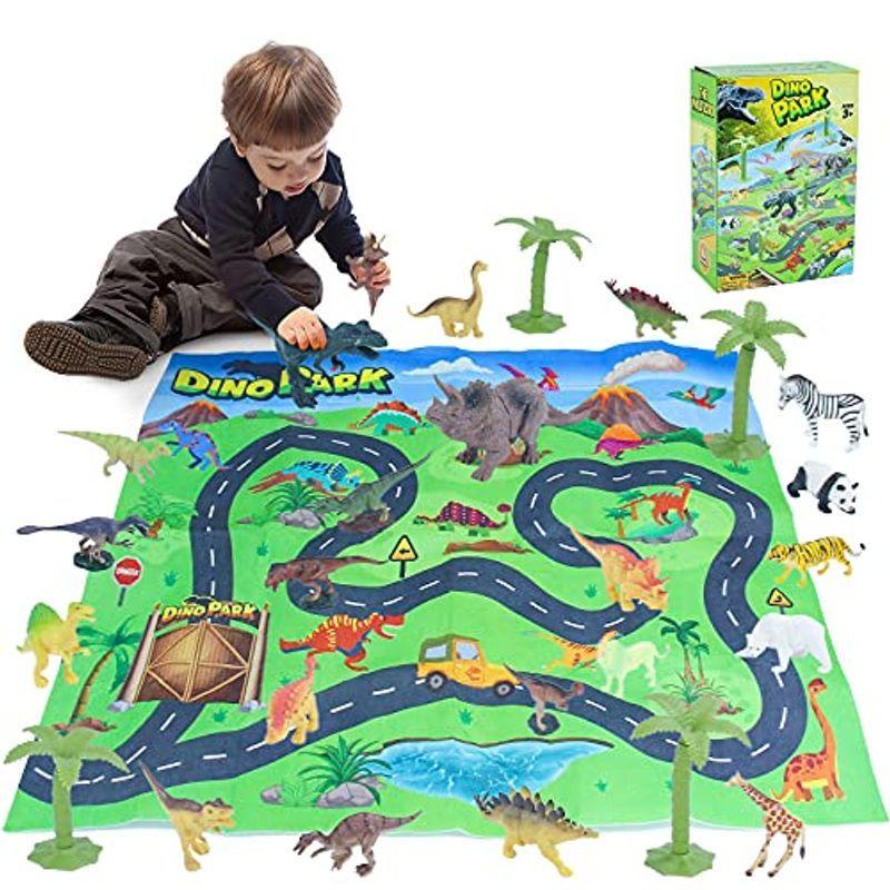 恐竜 おもちゃ アニア 恐竜 動物 フィギュア アニア ジュラシックワールド プレイマット知育玩具 パズル 玩具 こども 女の子 男の子 2  :20211023113245-00958:Southern5 - 通販 - 