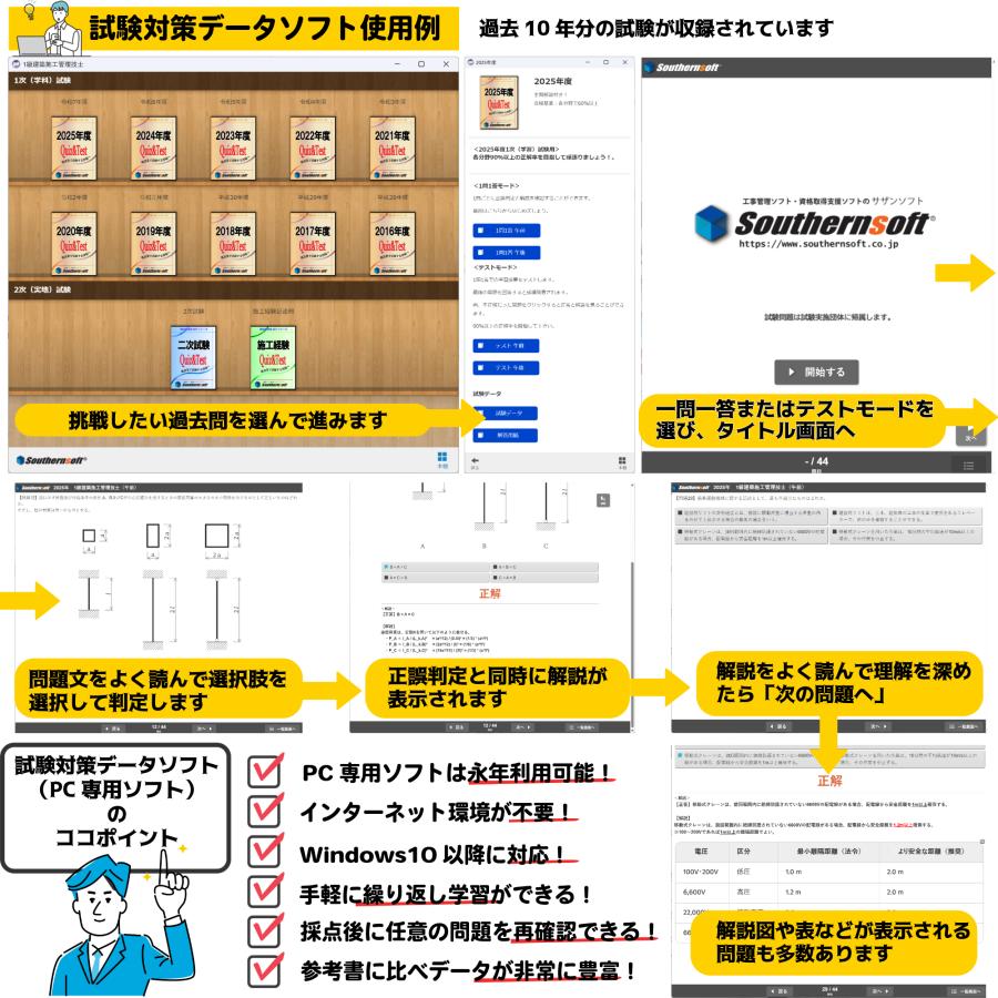 サザンソフト 解体工事施工技士 試験学習セット 令和7年度版 スタディ