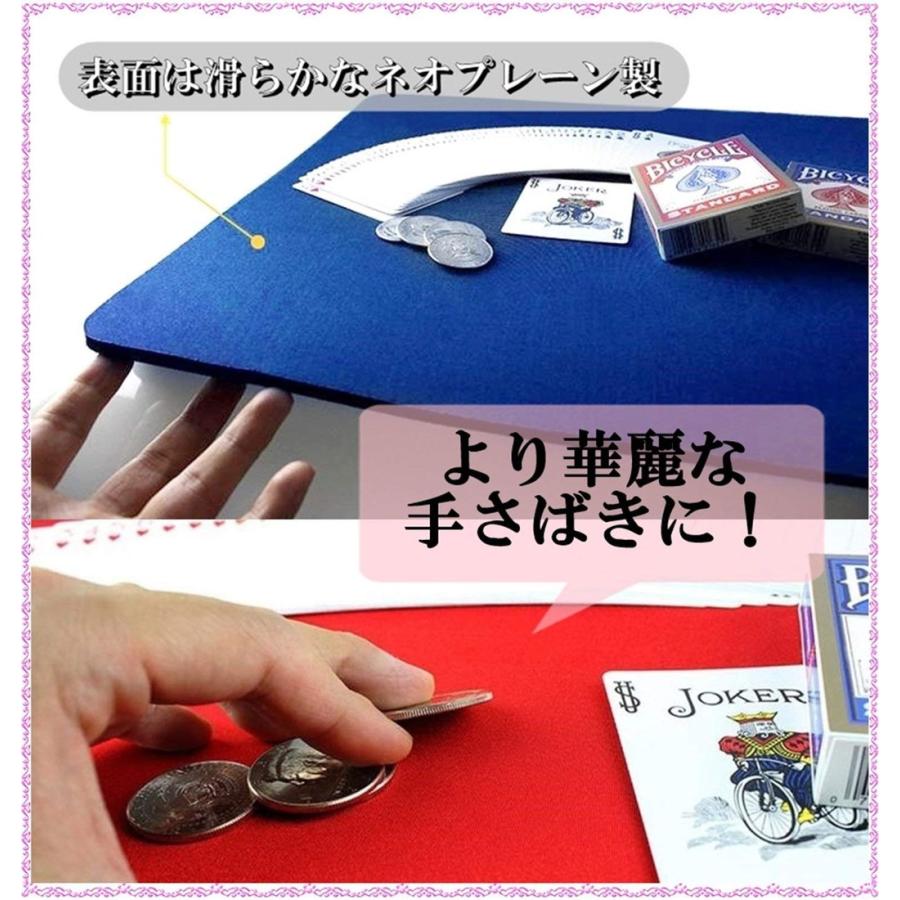 本格派 滑らか クロースアップマット 黒 裏面ラバー 加工 コイン