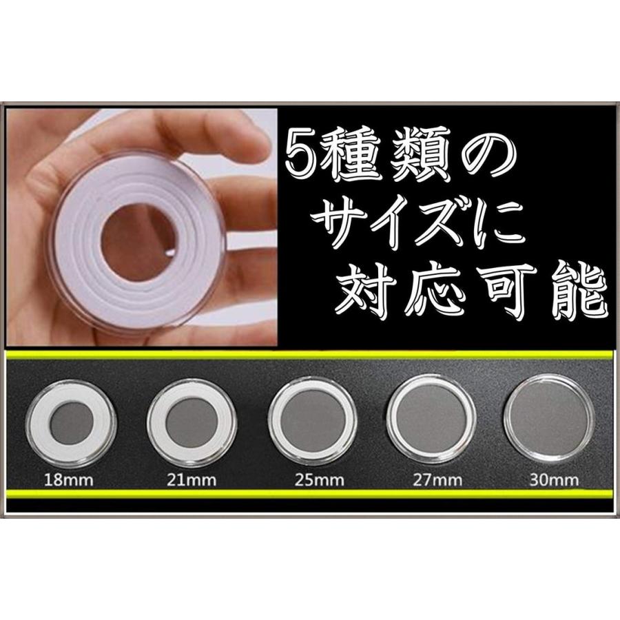 100枚 収納 木製 コイン コレクション ケース 径5種対応 ボックス 硬貨
