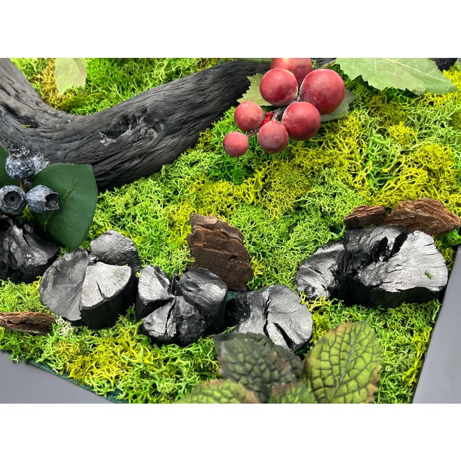 紀州備長炭 インテリア オブジェ フレーム おしゃれ 壁飾り 国産