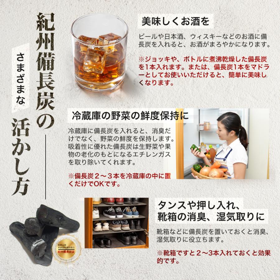 炭 備長炭 水 消臭 除湿 浄水 浄化 国産 4本セット 炊飯 日本製 160g 紀州 ウバメ 高級 ランク インテリア オブジェ 風水 バーベキュー｜southsky｜05