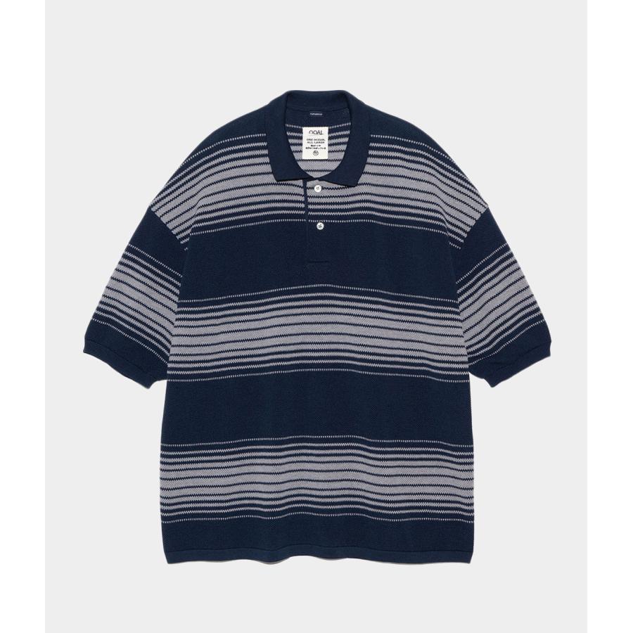nanamica ナナミカ Stripe Polo Sweater nanamica (ナナミカ) Stripe Polo Sweater / ストライプポロセーター