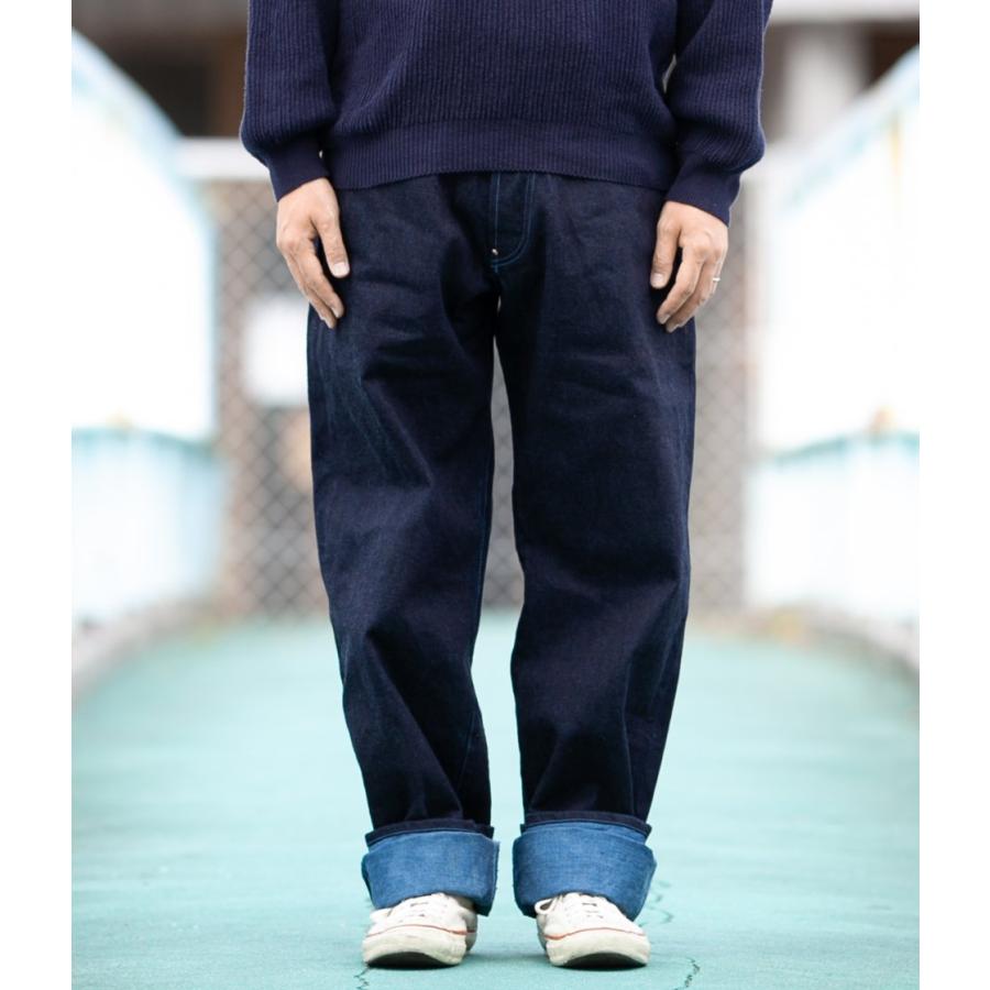 Tender Co. テンダー " Wide Jeans Woad" ワイドデニムパンツ ウォード染め