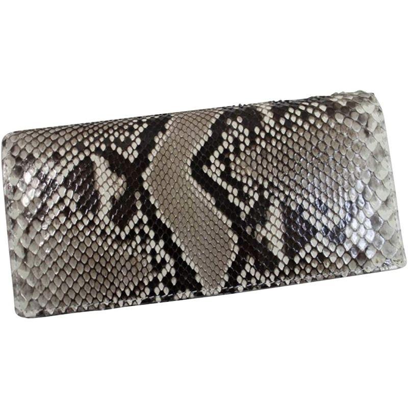 スマートスクラブス パイソン 財布 本物 無双 一枚革 両面パイソン本革