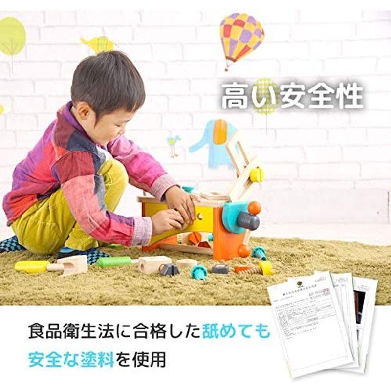 知育玩具 2歳 3歳 ランキング 木のおもちゃ 大工 おもちゃ 大工さん