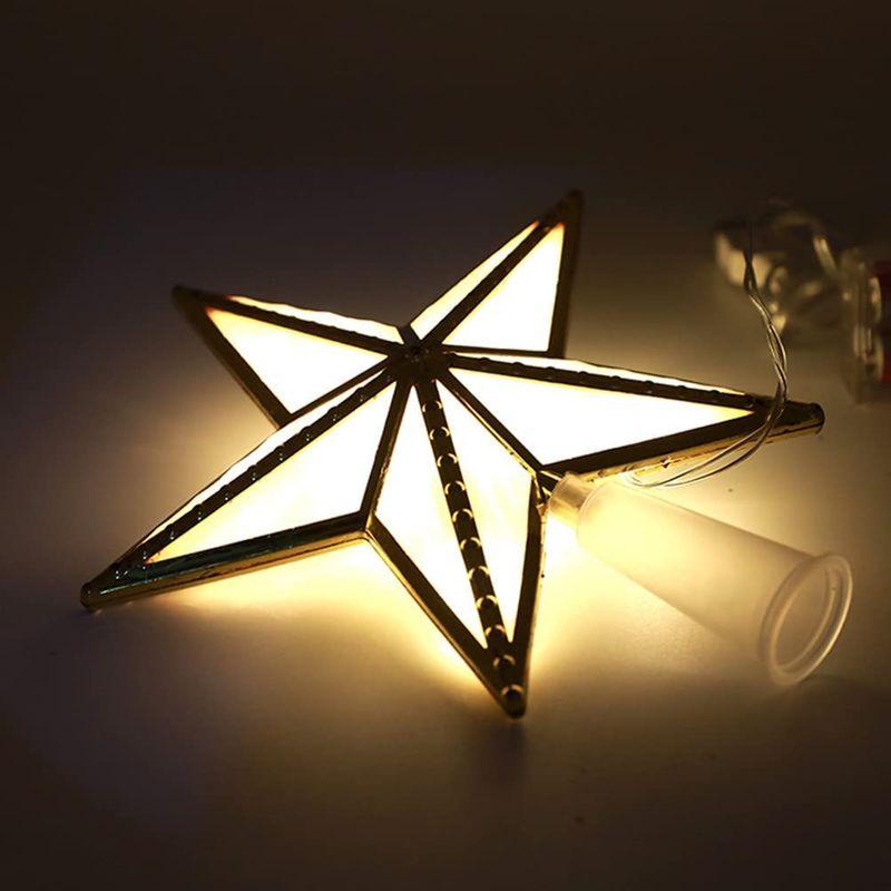 LEDMOMO ツリートップ 星 ツリートップスター スターライト led クリスマスツリー ライト 電池式 クリスマス飾り 装飾ライト|southwind41|02