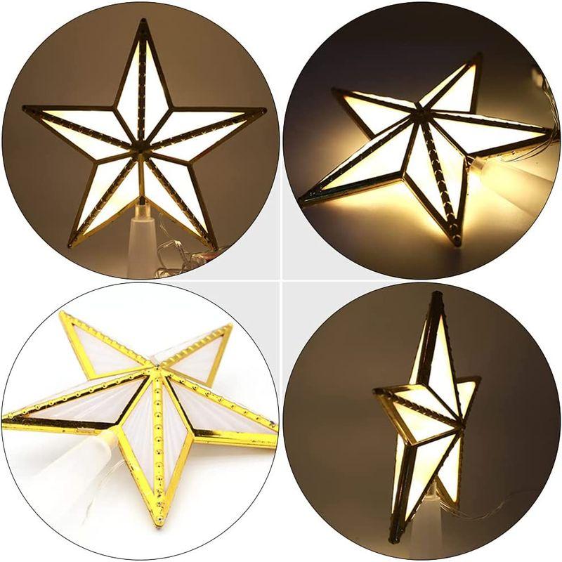 LEDMOMO ツリートップ 星 ツリートップスター スターライト led クリスマスツリー ライト 電池式 クリスマス飾り 装飾ライト|southwind41|03