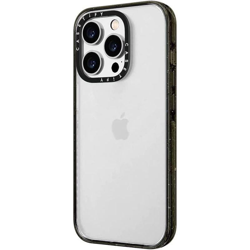 CASETiFY インパクトケース iPhone 14 Pro - グロッシー ブラック Re