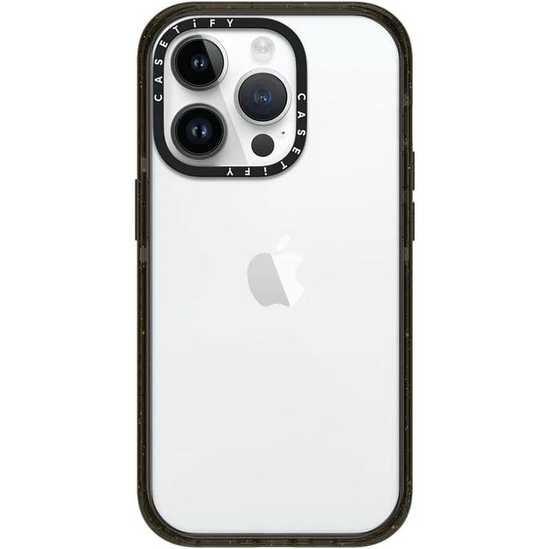 CASETiFY インパクトケース iPhone 14 Pro - グロッシー ブラック Re