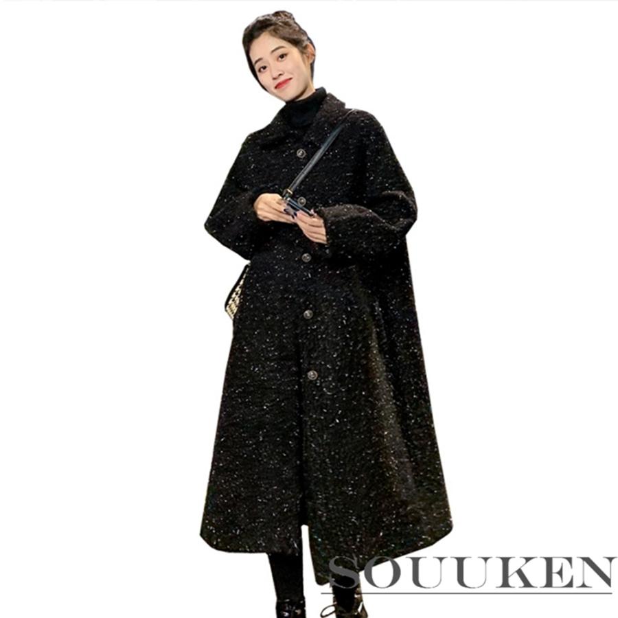 チェスターコート レディース 秋冬 厚手 防寒 防風 暖かい ロング丈 メルトンコート 大きいサイズ ゆったり 体型カバー おしゃれ 通勤 ファッション