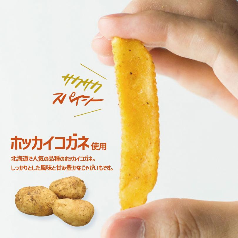 北海こがね スープカレー味 6袋入×10箱セット カルビーポテト ポテトチップス スナック お菓子 北海道 お土産 ギフト プレゼント お取り寄せ 送料無料｜souvenir-chidoriya｜02