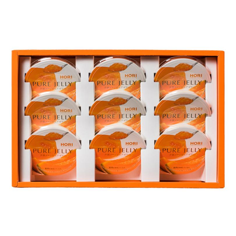 HORI（ホリ） 夕張メロン ピュアゼリー 9個入×4個 北海道 お土産 完熟