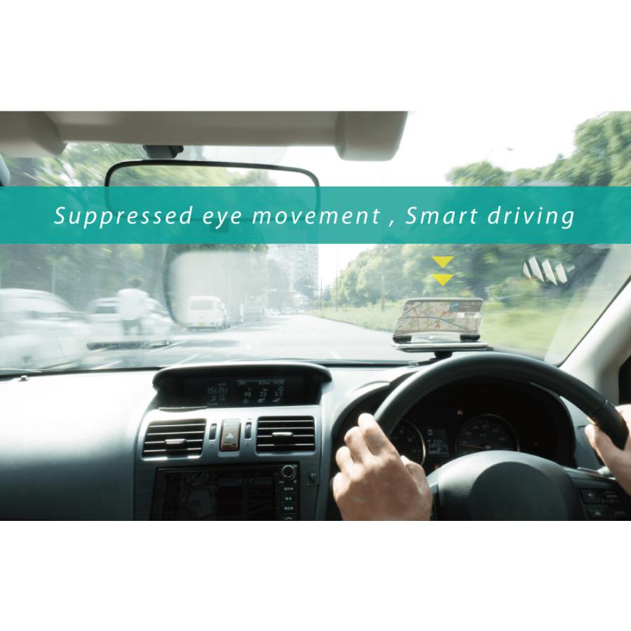 HUDWAY GLASSヘッドアップディスプレイ HUD カーナビタイムアプリ専用