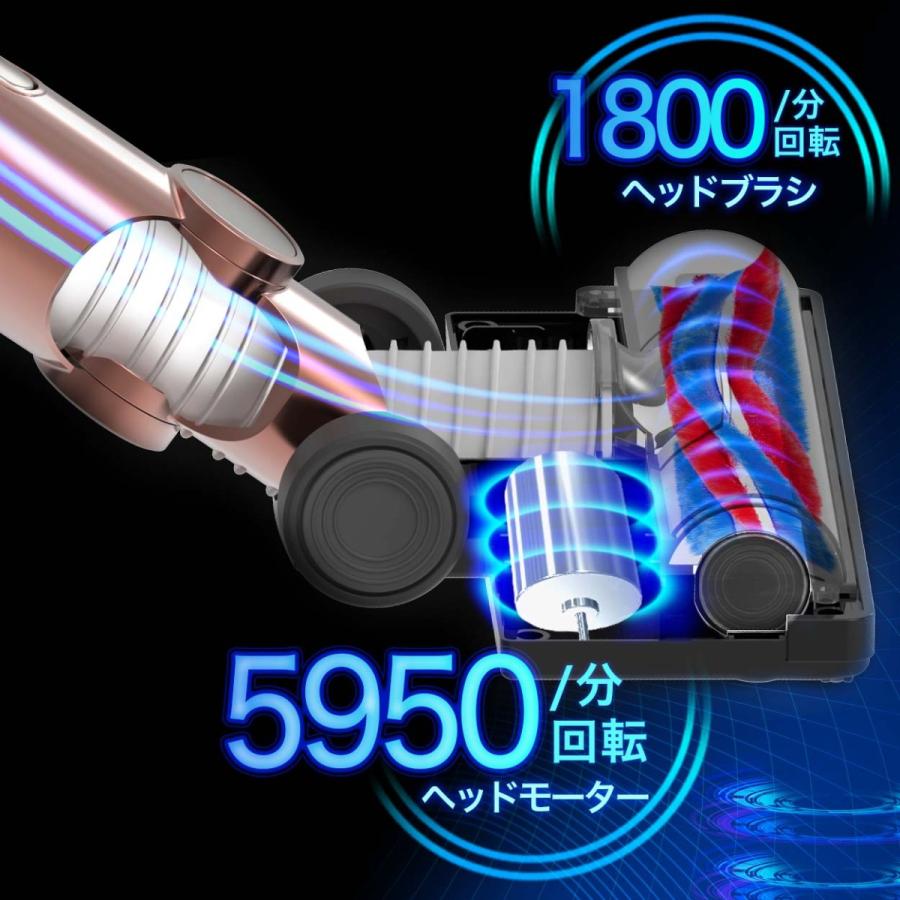 SOUYI（ソウイ） コードレス 掃除機 スティック 充電 充電式 吸引力